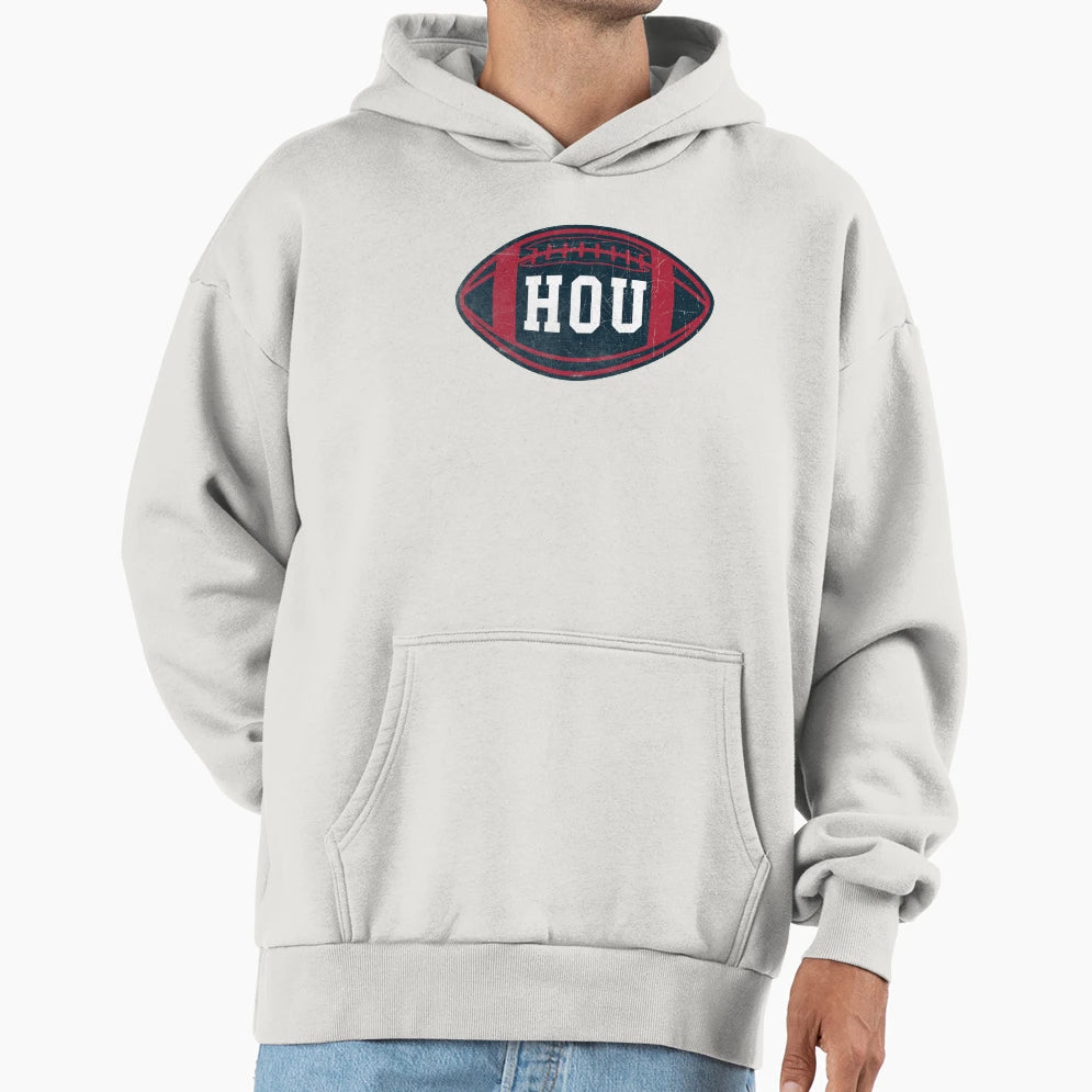 Houston Throwback Football Hoodie - Unique Graphic for Adults - T-Shirt, Sweatshirt, Hoodie