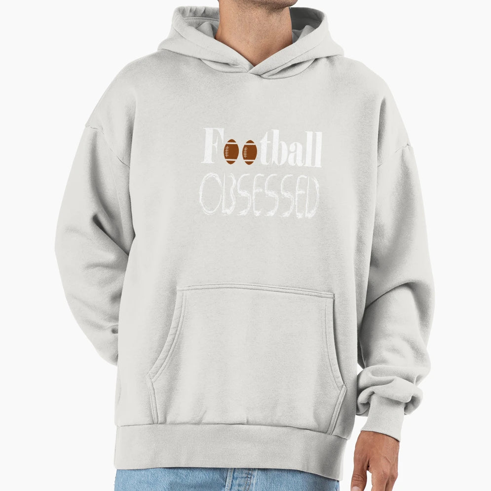Football Obsessed Funny Football Lover T-Shirt - Custom Art Print Unisex - T-Shirt, Sweatshirt, Hoodie