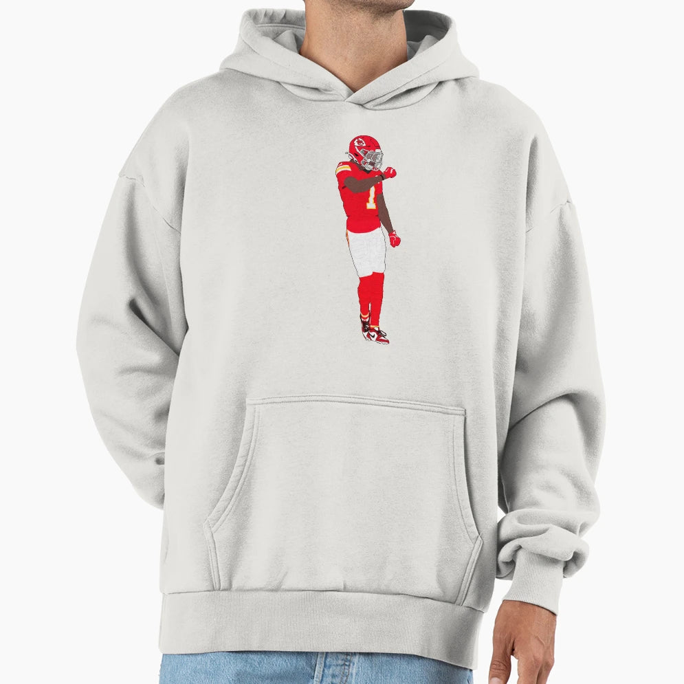 Xavier Worthy Touchdown Hoodie - Graphic Print Unisex - T-Shirt, Sweatshirt, Hoodie
