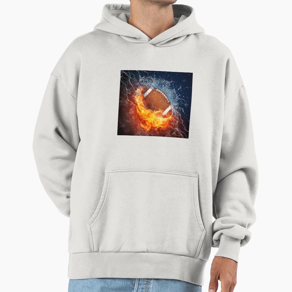 Football Wallpaper Hoodie - Minimalist Print Unisex - T-Shirt, Sweatshirt, Hoodie