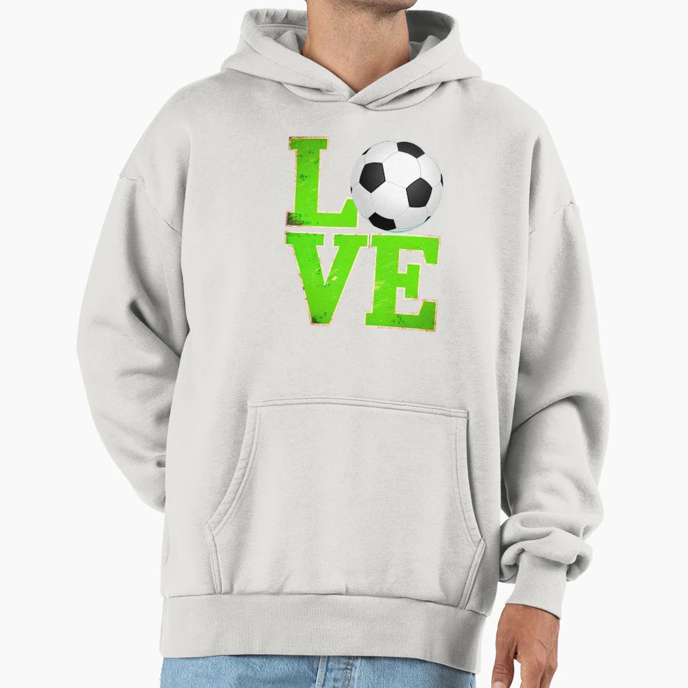 Love Soccer Football T-Shirt - Aesthetic Graphic Unisex - T-Shirt, Sweatshirt, Hoodie
