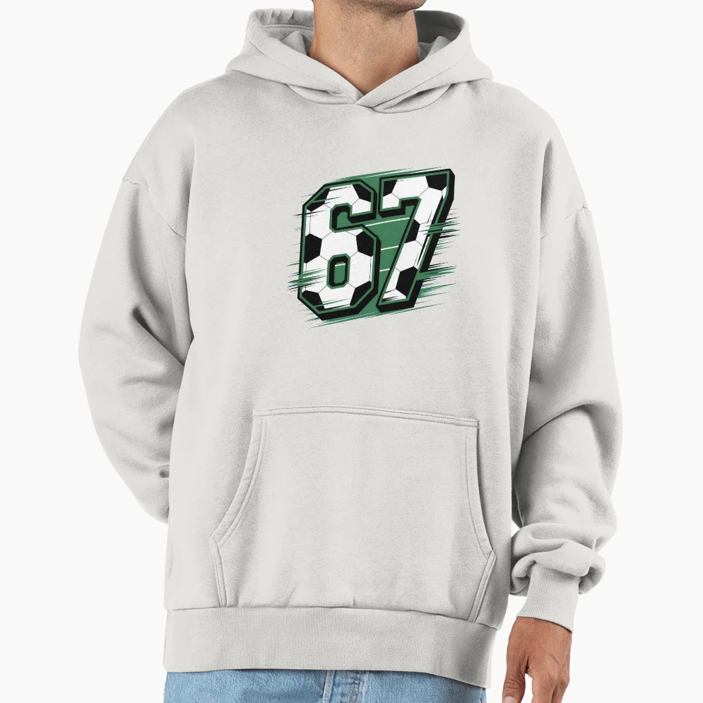 67 Soccer Six Seven Hoodie - Unique Graphic for Adults - T-Shirt, Sweatshirt, Hoodie