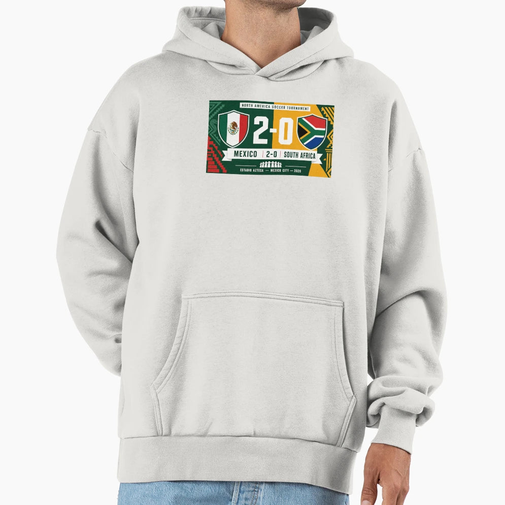 Mexico Vs South Africa Soccer Hoodie - Novelty Apparel for Adults - T-Shirt, Sweatshirt, Hoodie