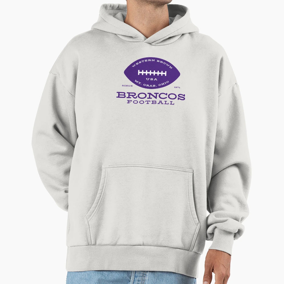 Football Purple Hoodie - Aesthetic Graphic Unisex - T-Shirt, Sweatshirt, Hoodie