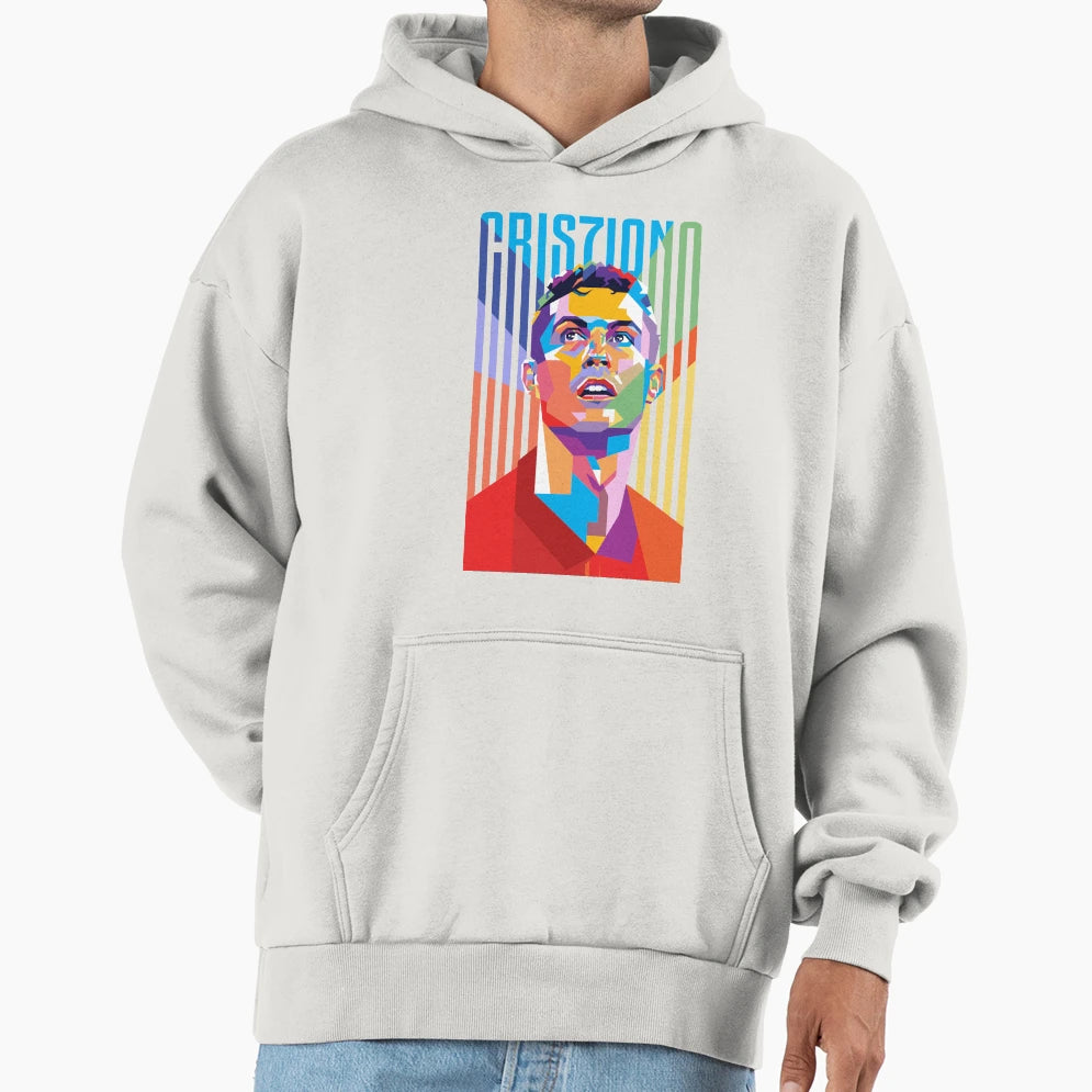 Cr7 Pop Art Hoodie - Minimalist Print for Adults - T-Shirt, Sweatshirt, Hoodie