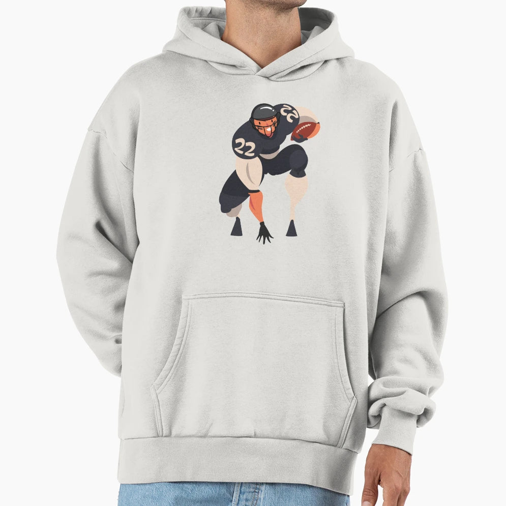 Star American Football Player Nr 22 Hoodie - Unique Graphic Unisex - T-Shirt, Sweatshirt, Hoodie