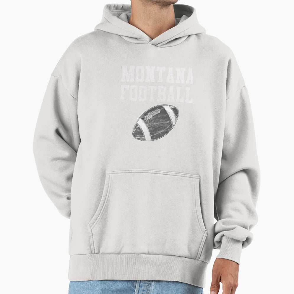 Montana Football Hoodie - Aesthetic Graphic Men Women - T-Shirt, Sweatshirt, Hoodie