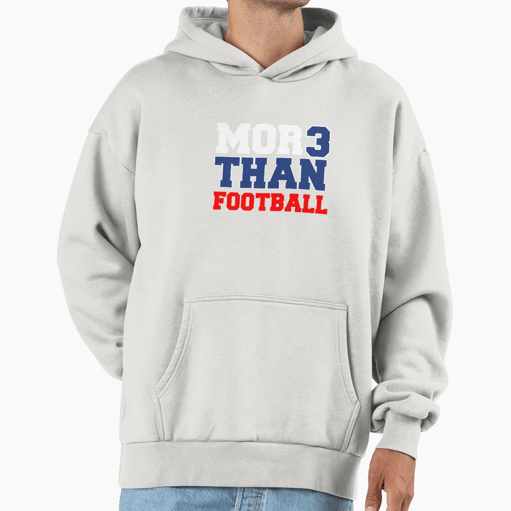 More Than Football Pray 3 Buffalo Hoodie - Minimalist Print for Adults - T-Shirt, Sweatshirt, Hoodie
