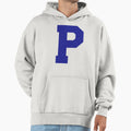Alphabet Blue P Sports Letter P Hoodie - Fun Novelty Design Men Women - T-Shirt, Sweatshirt, Hoodie