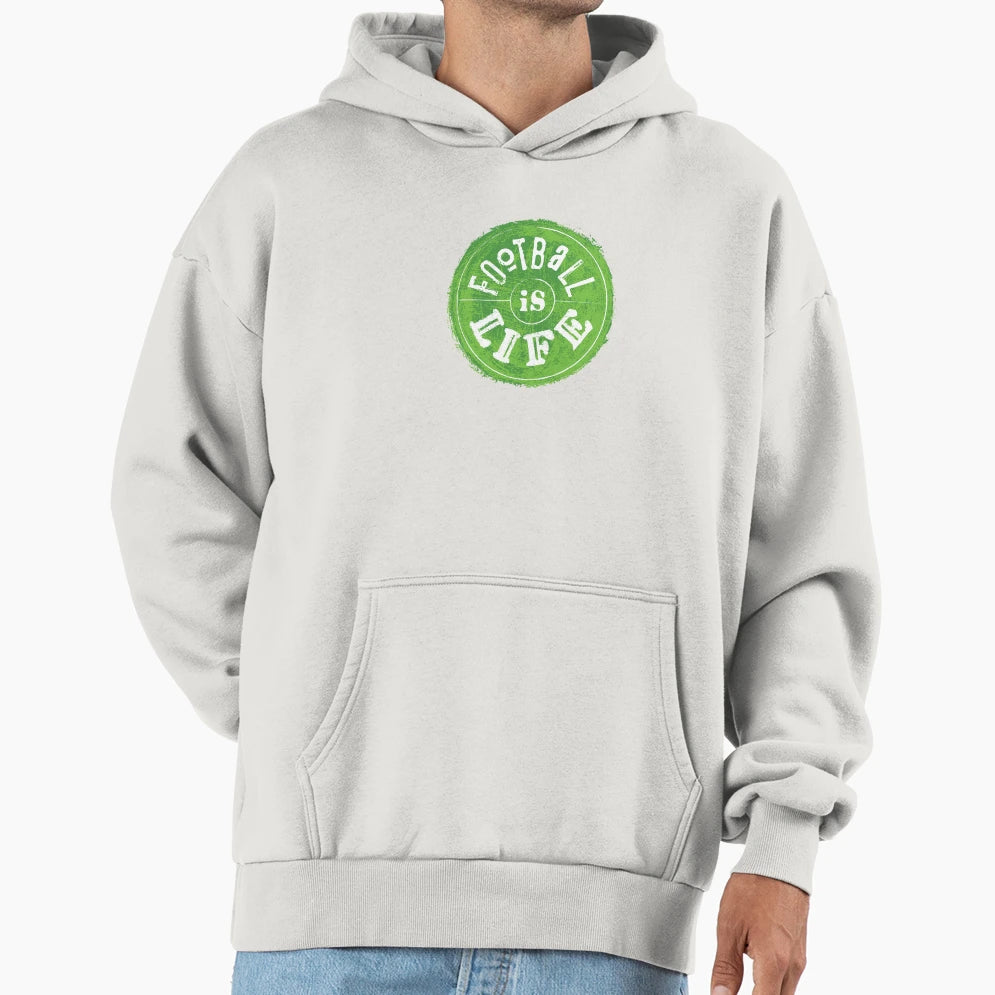 Football Is Life Hoodie - Aesthetic Graphic Unisex - T-Shirt, Sweatshirt, Hoodie