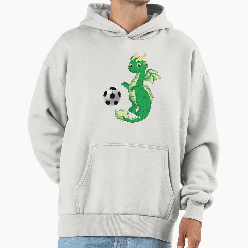 Dragon Playing Soccer Funny Good Dragon Hoodie - Novelty Apparel Men Women - T-Shirt, Sweatshirt, Hoodie