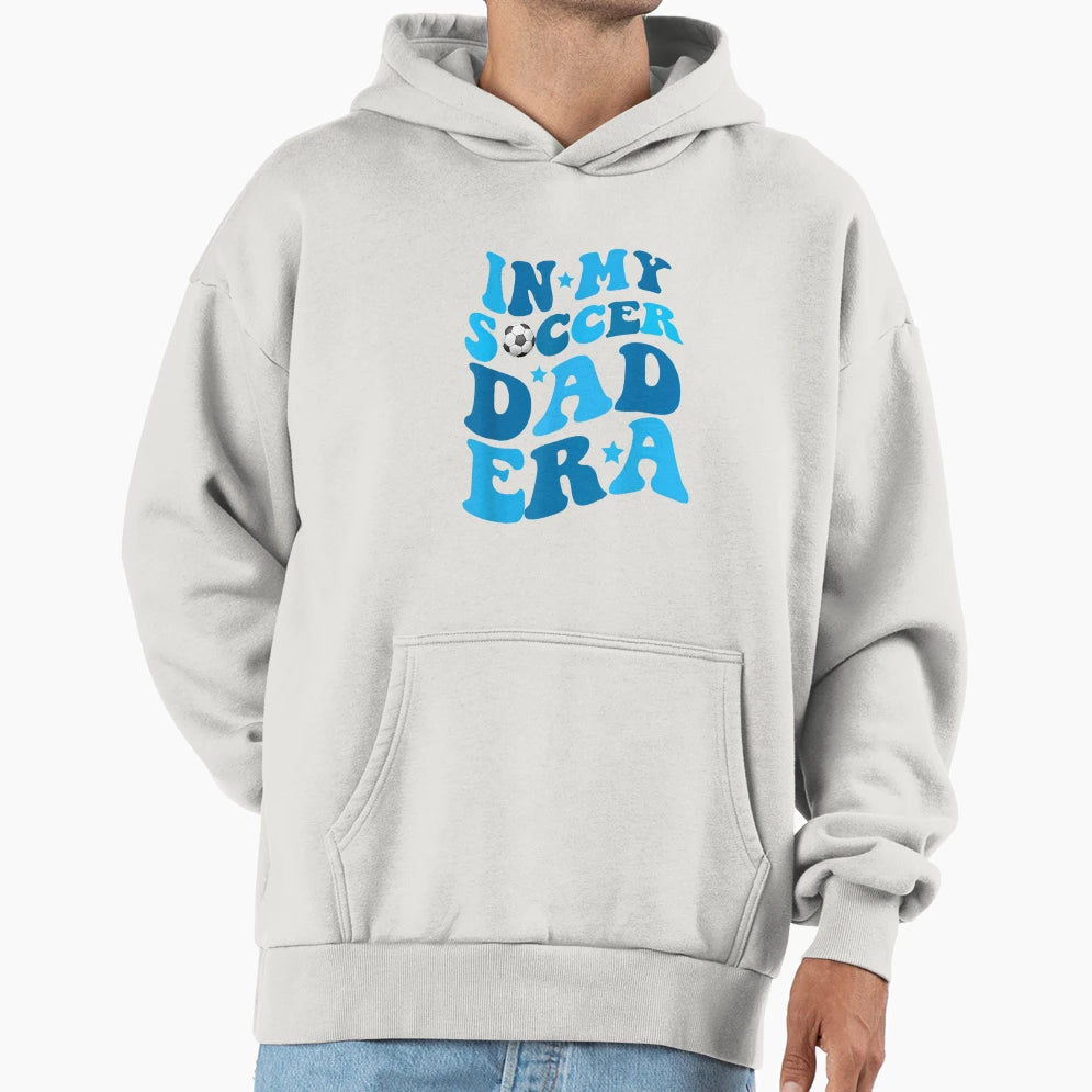 Funny My Soccer Dad Era Father Groovy Hoodie - Minimalist Print Unisex - T-Shirt, Sweatshirt, Hoodie