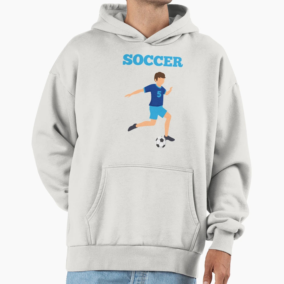 Soccer Football Hoodie - Fun Novelty Design Men Women - T-Shirt, Sweatshirt, Hoodie