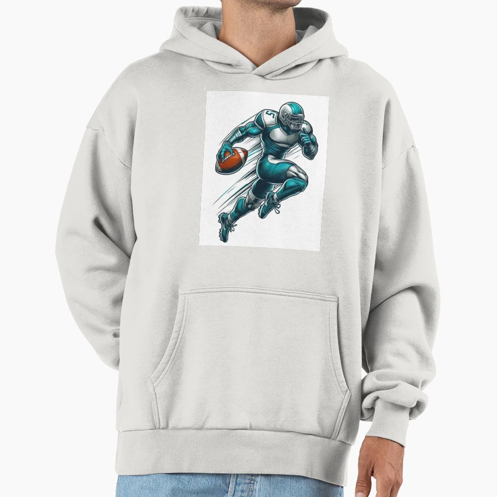 Dynamic Sports Mascot Action Hoodie - Trendy Graphic for Adults - T-Shirt, Sweatshirt, Hoodie