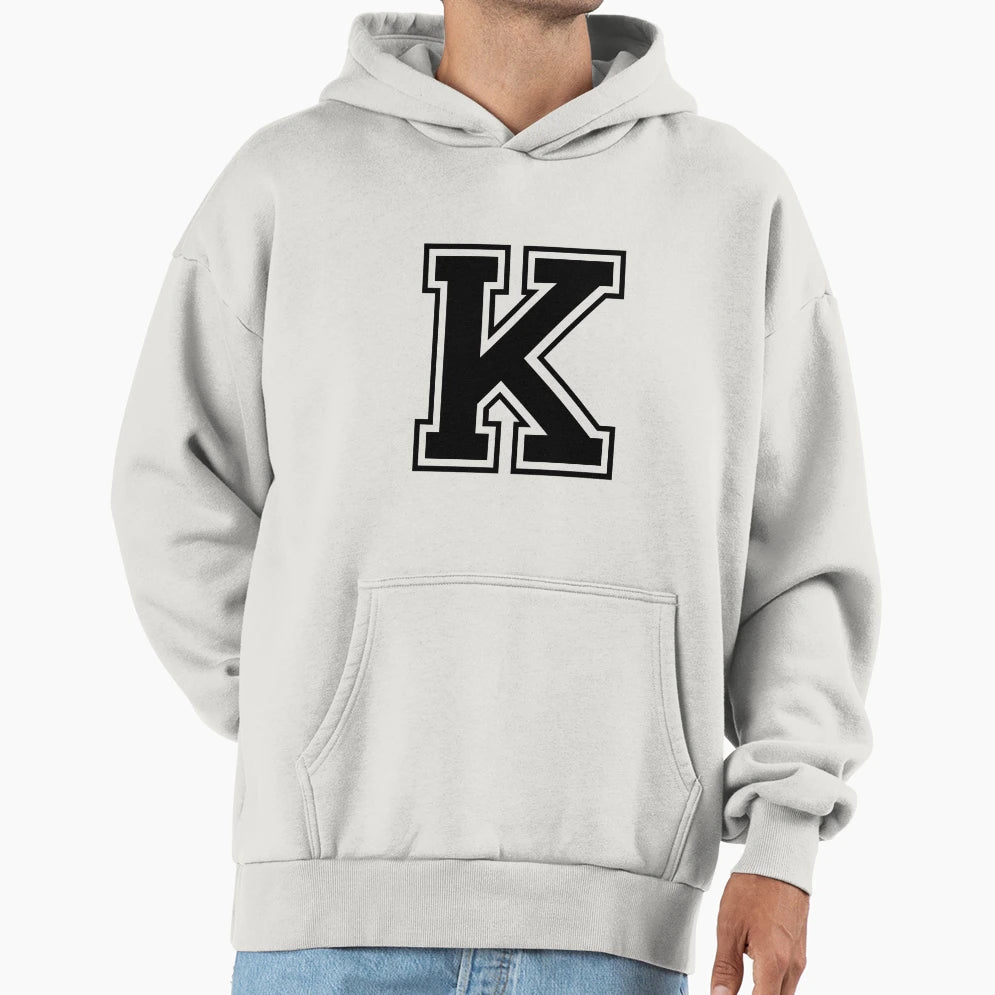 Letter K Hoodie - Graphic Print for Adults - T-Shirt, Sweatshirt, Hoodie