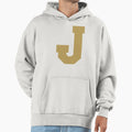Alphabet Gold J Sports Letter J Hoodie - Custom Art Print Men Women - T-Shirt, Sweatshirt, Hoodie