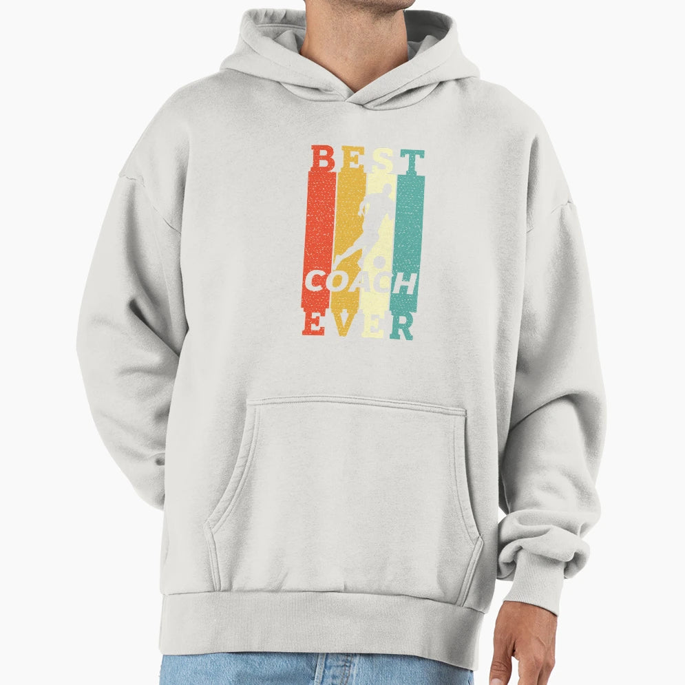 Mens Womens Best Soccer Coach Hoodie - Casual Everyday Wear for Adults - T-Shirt, Sweatshirt, Hoodie