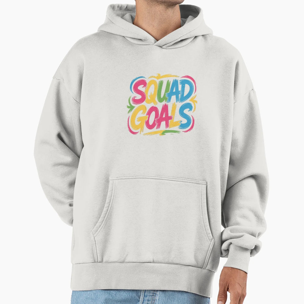Squad Goals Matching Colorful Hoodie - Casual Everyday Wear for Adults - T-Shirt, Sweatshirt, Hoodie