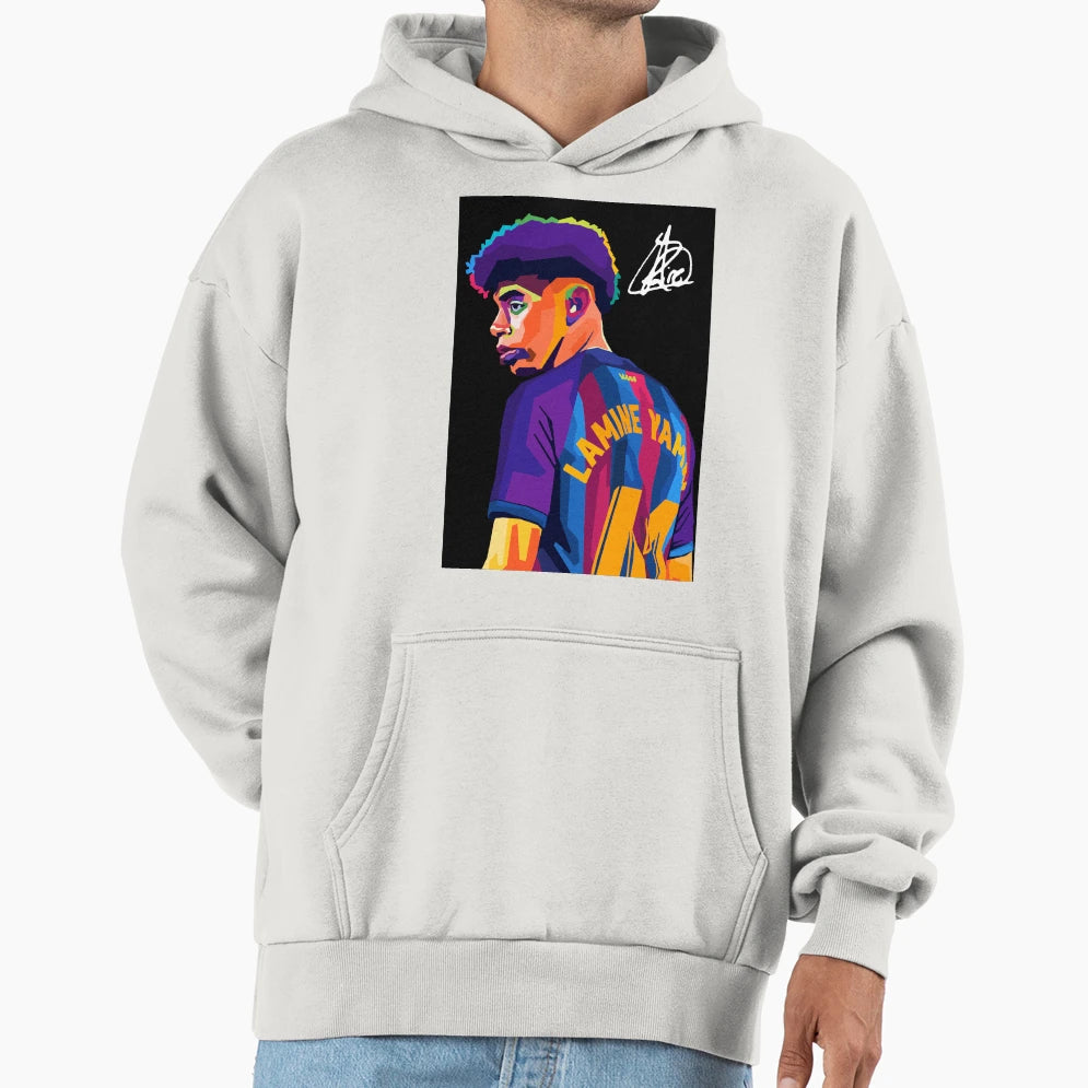 Lamine Yamal Pop Art Hoodie - Fun Novelty Design Unisex - T-Shirt, Sweatshirt, Hoodie