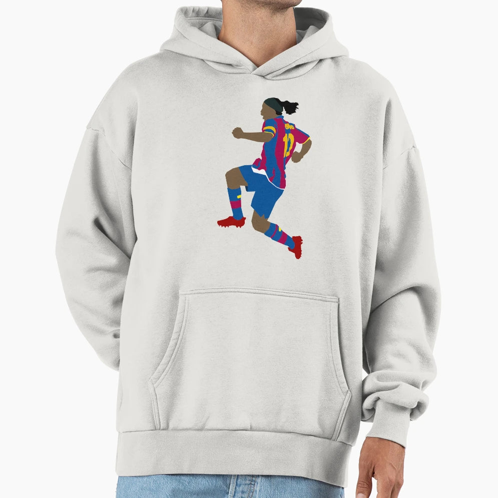 Ronaldinho Number 10 Bc Fc Hoodie - Novelty Apparel Unisex - T-Shirt, Sweatshirt, Hoodie