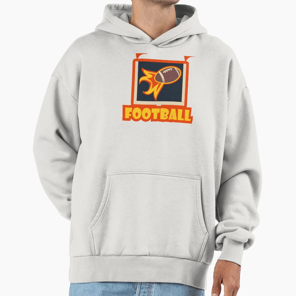 Red Football Sport Hoodie - Streetwear Style Unisex - T-Shirt, Sweatshirt, Hoodie