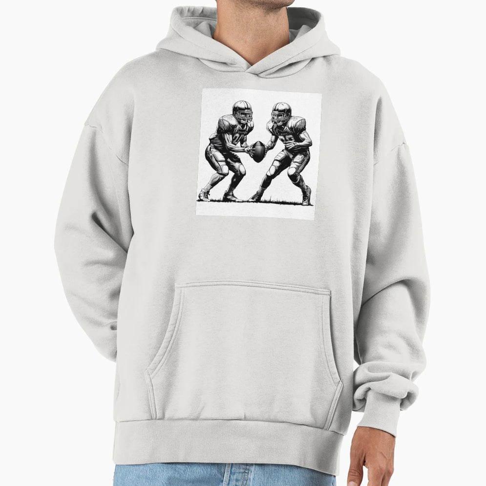 Football Fantasy Sports Lovers Hoodie - Graphic Print Men Women - T-Shirt, Sweatshirt, Hoodie