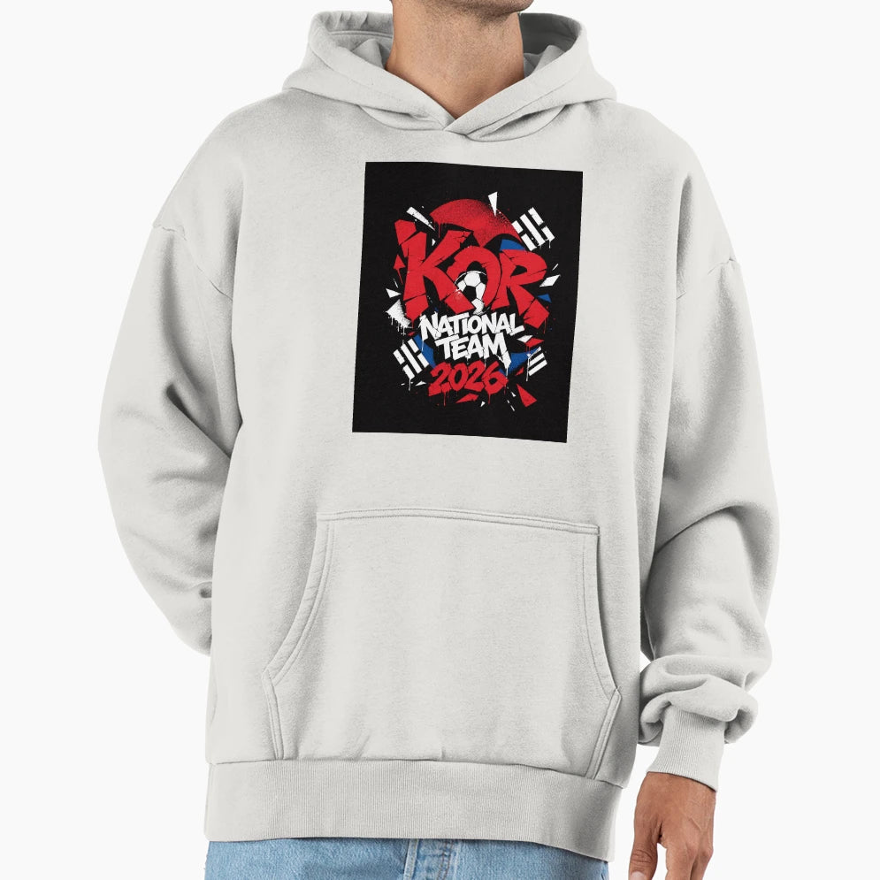 Korea Sports Graffiti Hoodie - Casual Everyday Wear Unisex - T-Shirt, Sweatshirt, Hoodie