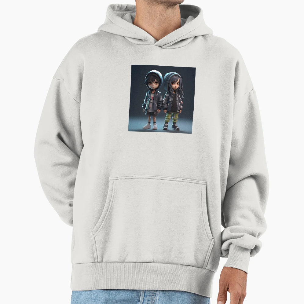 Nebula Warriors Leo And Lina Hoodie - Fun Novelty Design for Adults - T-Shirt, Sweatshirt, Hoodie