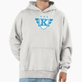 Superhero Letter K Stars And Wings Hoodie - Fun Novelty Design Unisex - T-Shirt, Sweatshirt, Hoodie