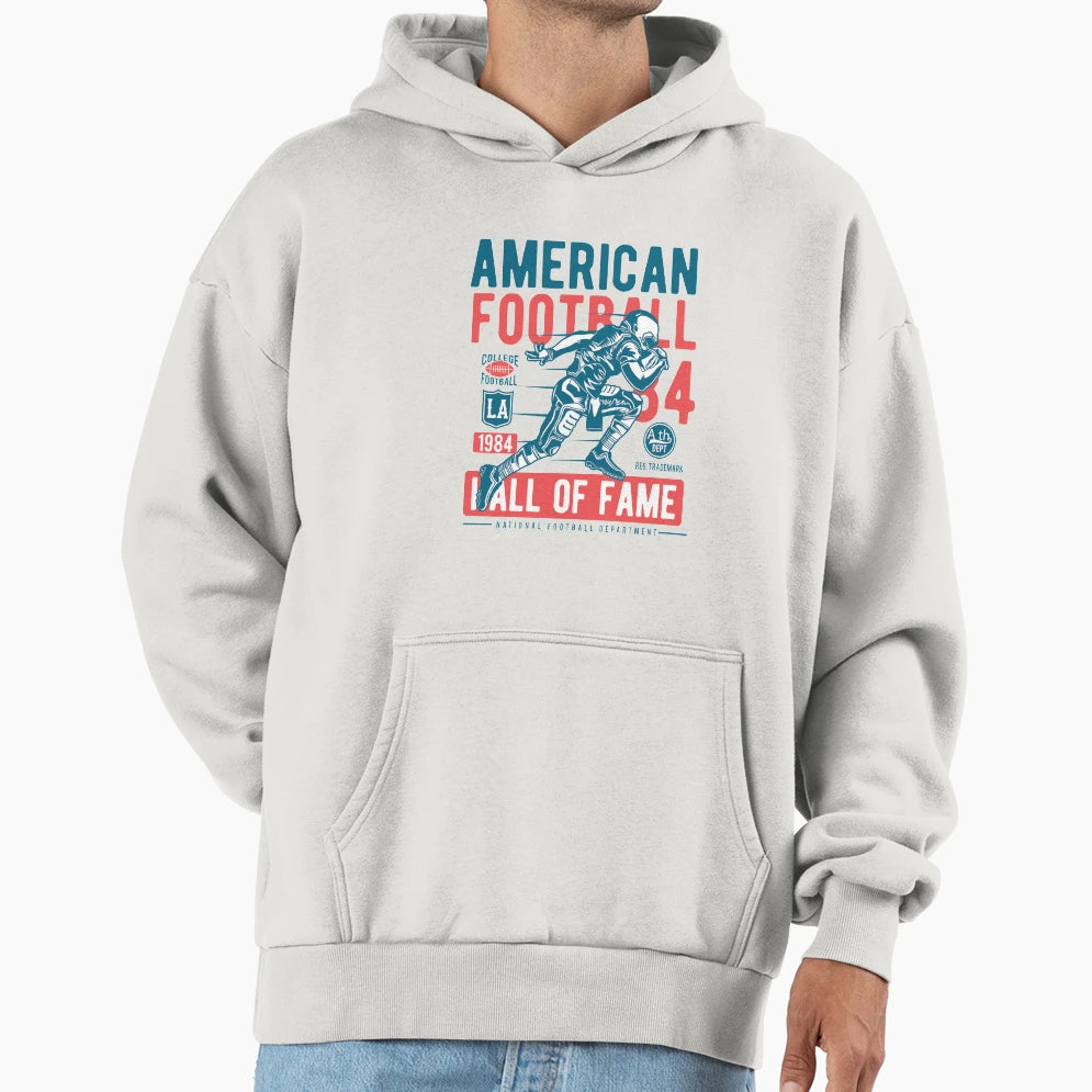 American Football Wall Fame Awesome Hoodie - Minimalist Print Men Women - T-Shirt, Sweatshirt, Hoodie