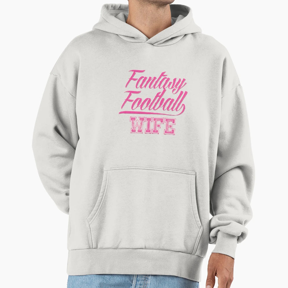 Fantasy Football Wife Life Hoodie - Minimalist Print for Adults - T-Shirt, Sweatshirt, Hoodie