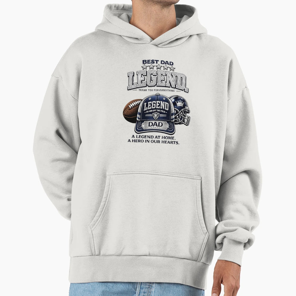 Legend Navy And Silver Baseball Cap Hoodie - Trendy Graphic Unisex - T-Shirt, Sweatshirt, Hoodie