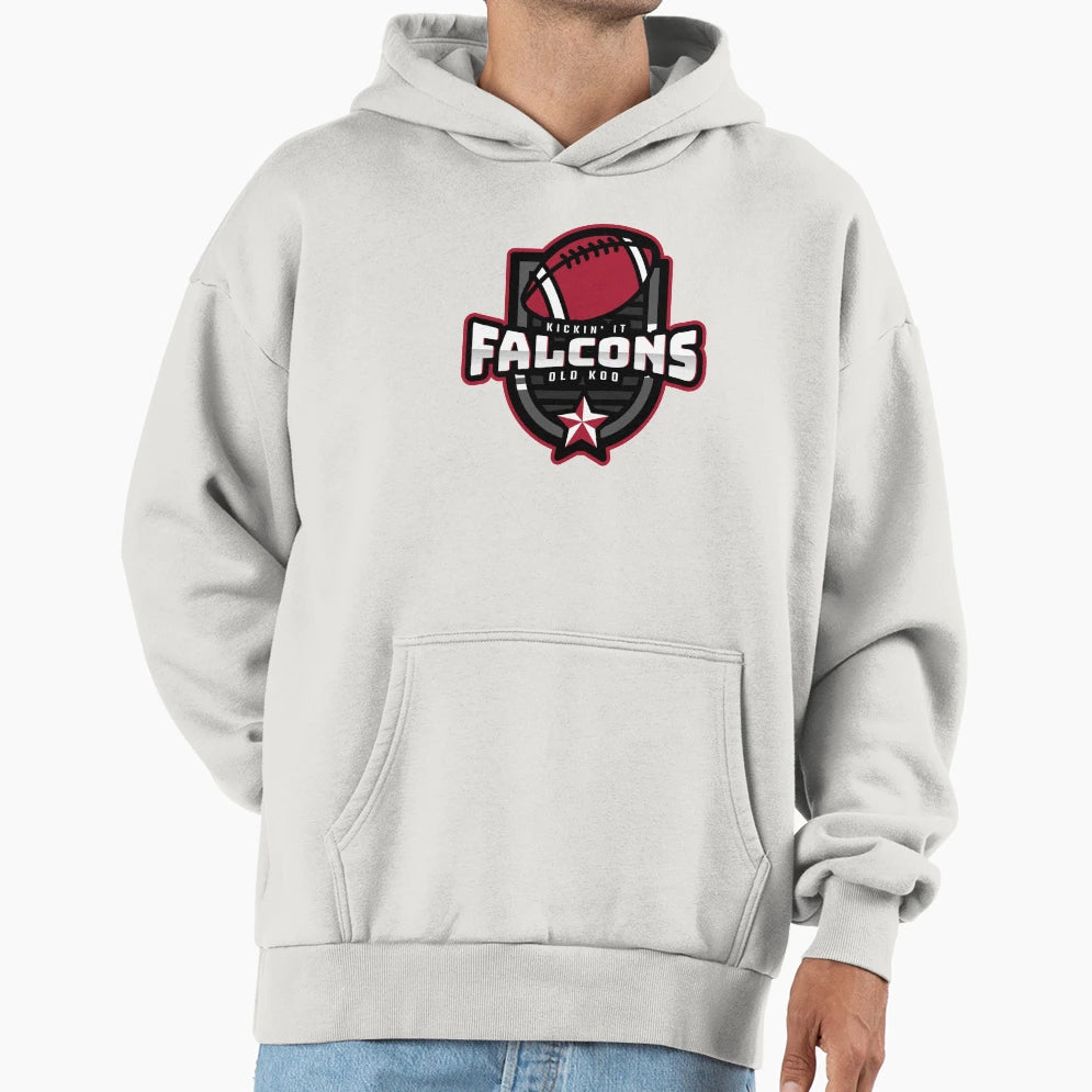 Kickin It Old Koo Falcons Hoodie - Fun Novelty Design Unisex - T-Shirt, Sweatshirt, Hoodie