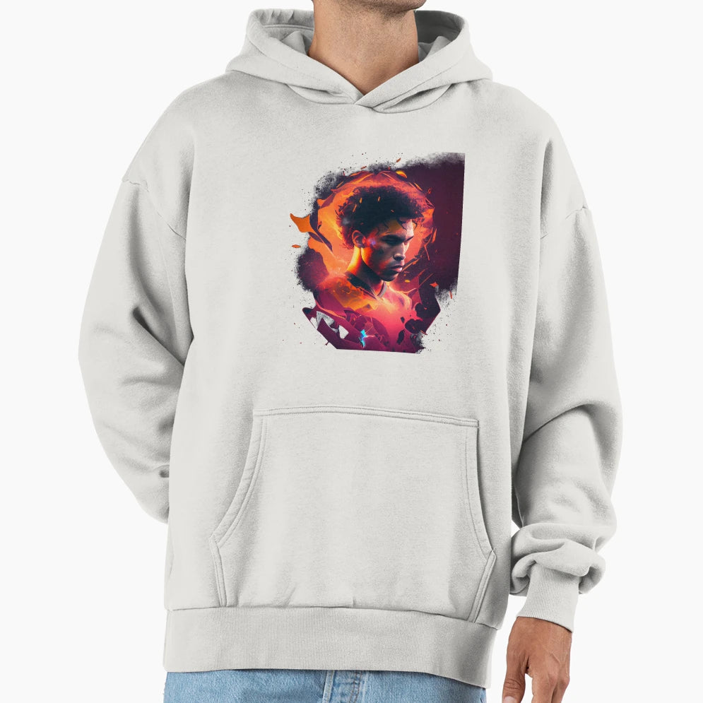 Football Player Feeling Heat Hoodie - Casual Everyday Wear for Adults - T-Shirt, Sweatshirt, Hoodie