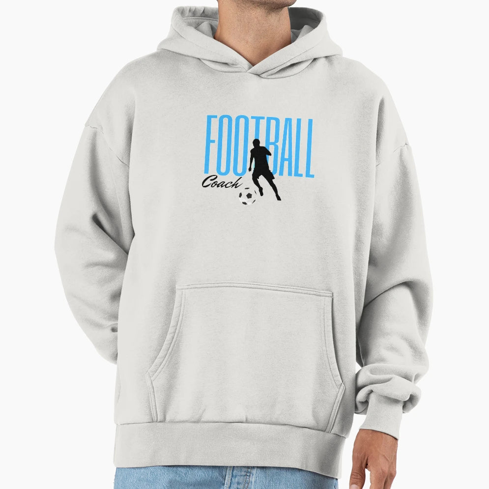 English Football Coach Hoodie - Graphic Print for Adults - T-Shirt, Sweatshirt, Hoodie