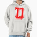 Big Red Letter D Hoodie - Aesthetic Graphic for Adults - T-Shirt, Sweatshirt, Hoodie
