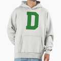 Alphabet Green D Sports Letter D Hoodie - Unique Graphic Unisex - T-Shirt, Sweatshirt, Hoodie