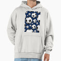Soccer Ball Balls Pattern Blue Hoodie - Casual Everyday Wear for Adults - T-Shirt, Sweatshirt, Hoodie