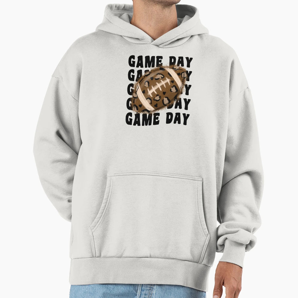 Football Game Day Hoodie - Minimalist Print Men Women - T-Shirt, Sweatshirt, Hoodie