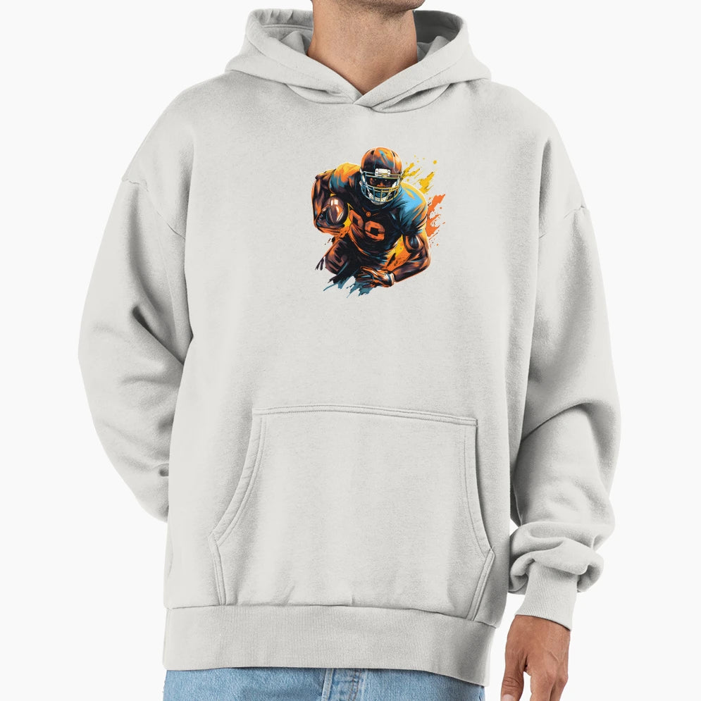 American Football Color Painting T-Shirt - Aesthetic Graphic for Adults - T-Shirt, Sweatshirt, Hoodie