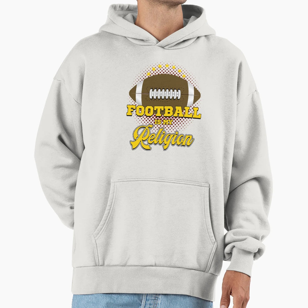 American Football Player Footballer Hoodie - Minimalist Print for Adults - T-Shirt, Sweatshirt, Hoodie