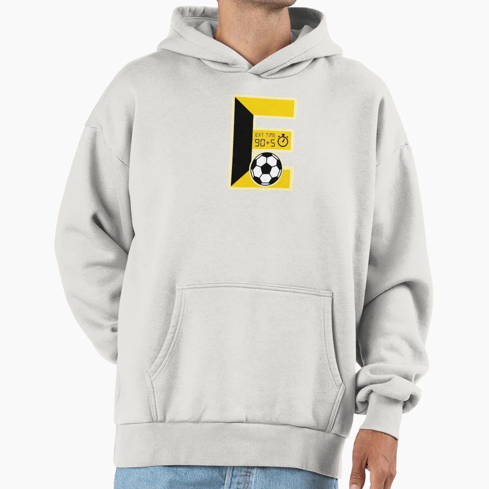 Extra Time Football Monogram E Hoodie - Streetwear Style Men Women - T-Shirt, Sweatshirt, Hoodie