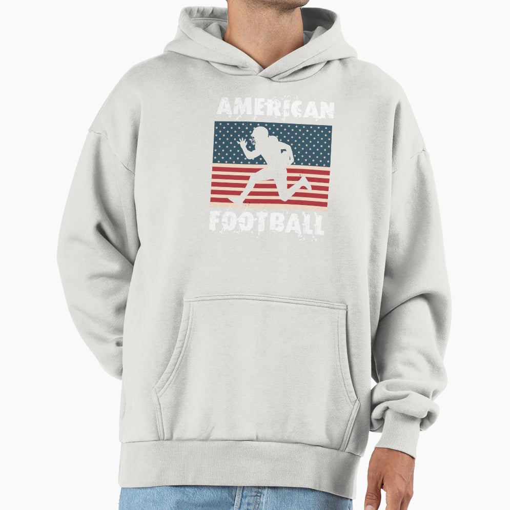 American Football Hoodie - Minimalist Print for Adults - T-Shirt, Sweatshirt, Hoodie