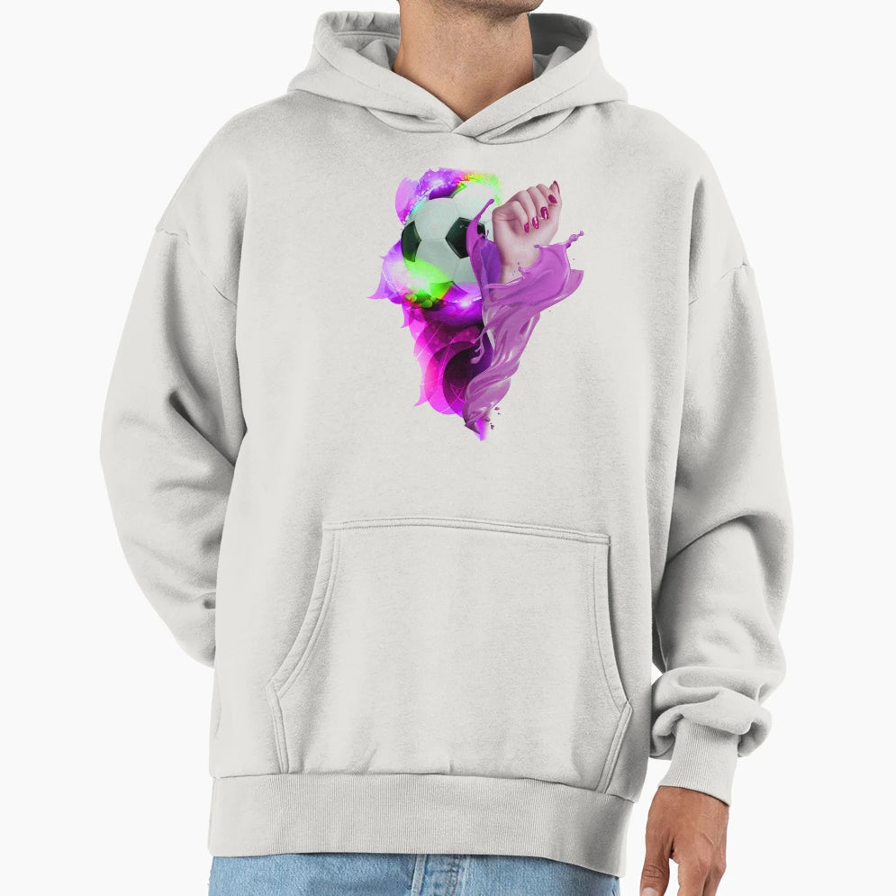 Football Female Hoodie - Graphic Print Men Women - T-Shirt, Sweatshirt, Hoodie