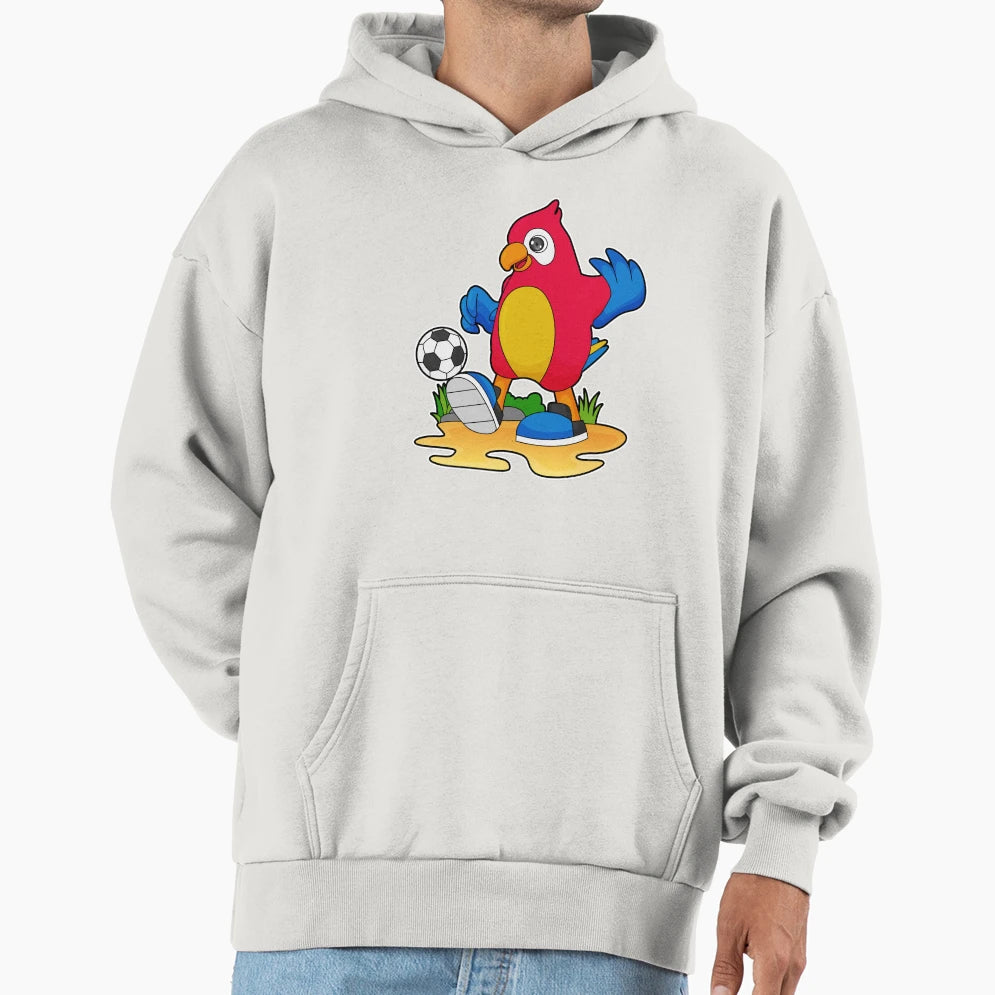 Parrot As Soccer Player Soccer Hoodie - Trendy Graphic Unisex - T-Shirt, Sweatshirt, Hoodie
