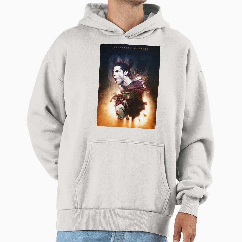 Cristiano Ronaldo 7 Hoodie - Custom Art Print for Adults - T-Shirt, Sweatshirt, Hoodie