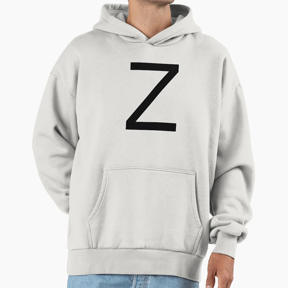 Z Alphabet Hoodie - Trendy Graphic for Adults - T-Shirt, Sweatshirt, Hoodie
