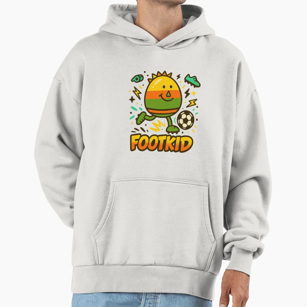 Footkid Little Football Hero Hoodie - Custom Art Print Men Women - T-Shirt, Sweatshirt, Hoodie