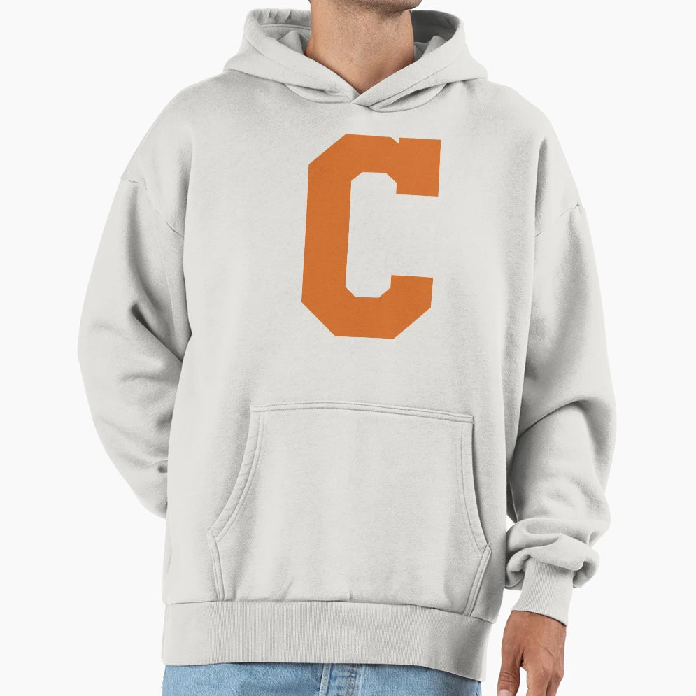 Alphabet Orange C Sports Letter C Hoodie - Casual Everyday Wear for Adults - T-Shirt, Sweatshirt, Hoodie