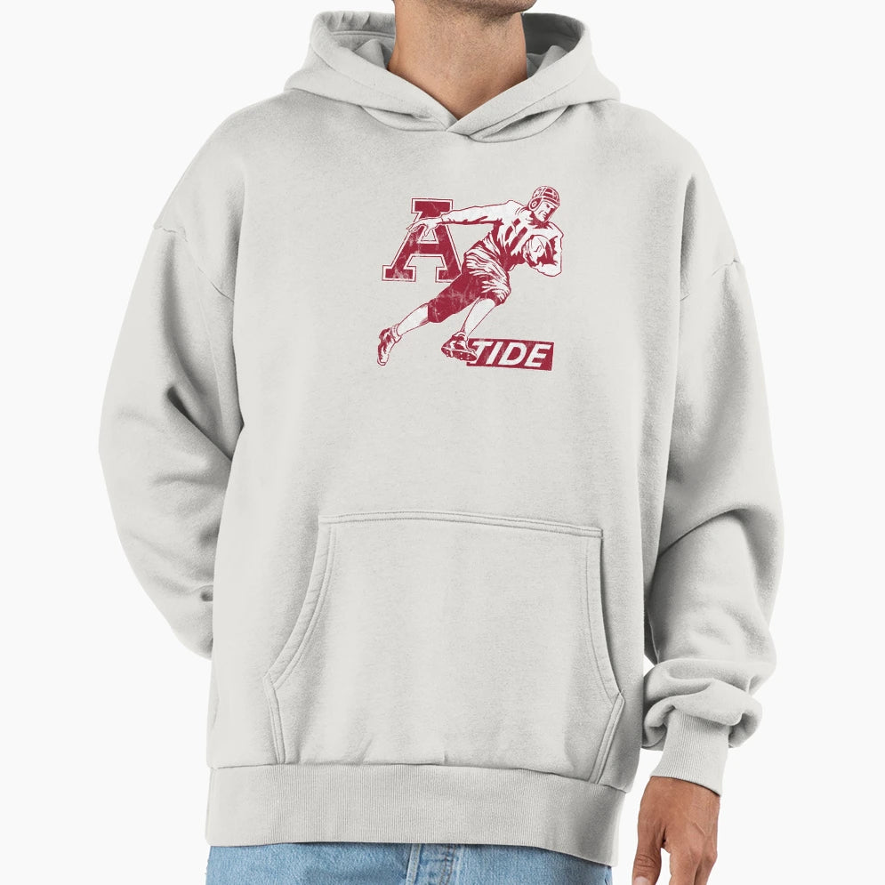 Alabama Tidefootball Player Hoodie - Custom Art Print for Adults - T-Shirt, Sweatshirt, Hoodie